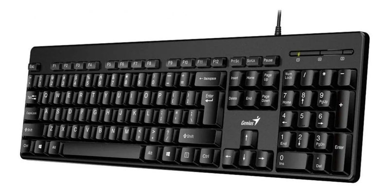 Teclado Genius QWERTY español color negro