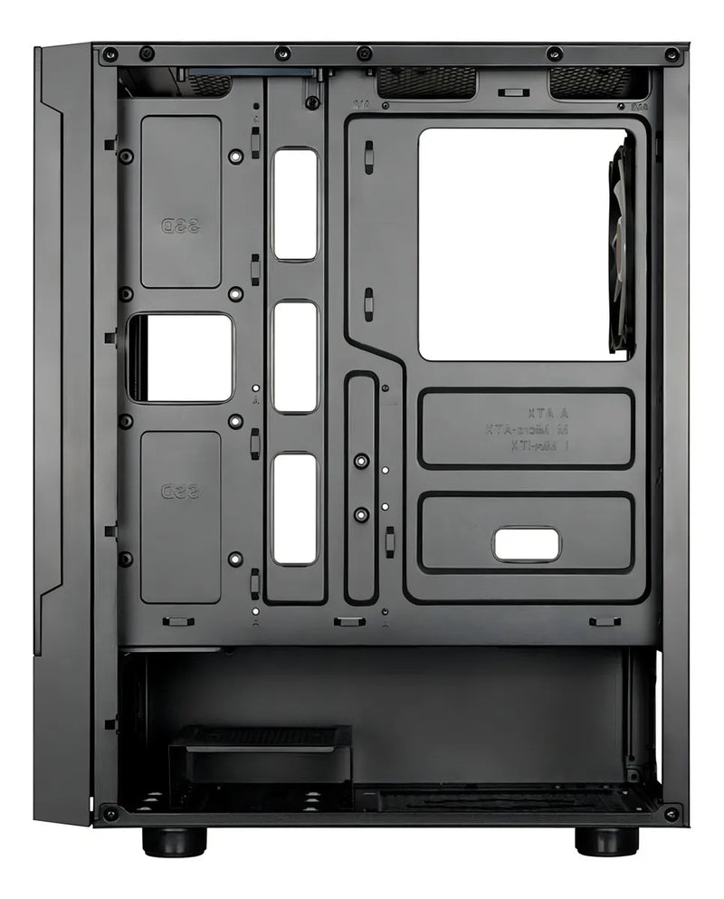 Gabinete Gamdias Talos E3 Mesh Mid Tower Rgb Vidrio Templado Color Negro