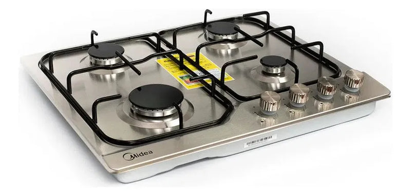 Cubierta Midea Mtga24f2eas Gas Natural 60cm 4 Puestos Gris