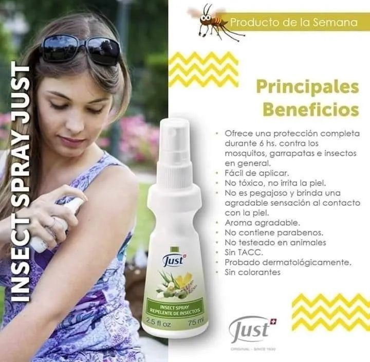 Protector Solar + Repelente Insectos Just