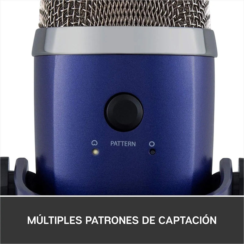 Micrófono Blue Yeti Nano Condensador Omnidireccional color shadow greyS