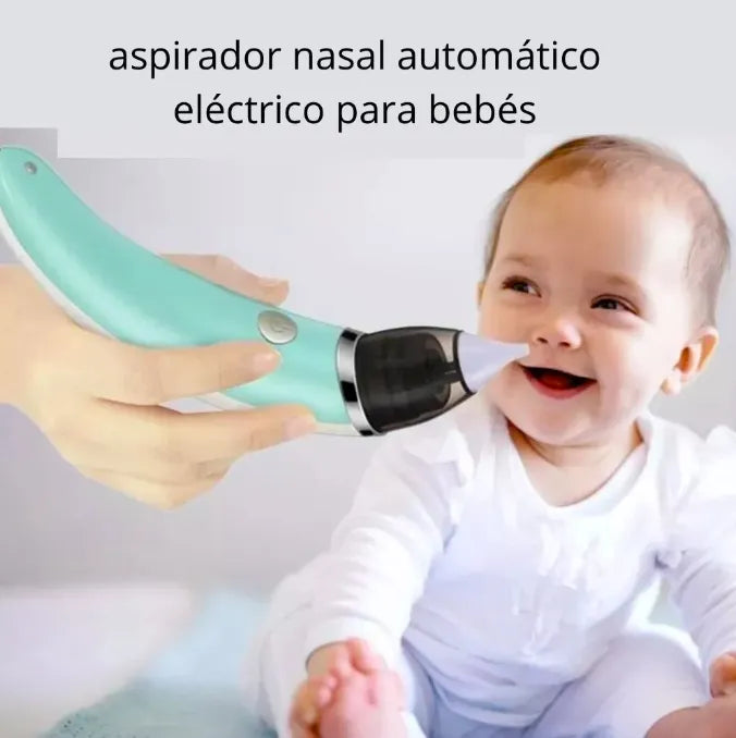 Aspirador Succionador Mocos Niños Mucosa Nariz Fosas Nasales Verde Claro