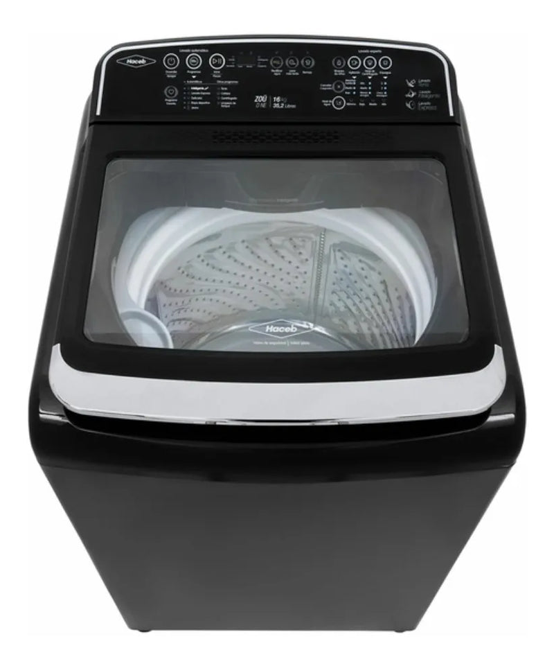 Lavadora Haceb 16kg Digital Superior Negra Lav Zou 16kg D Ne Gris