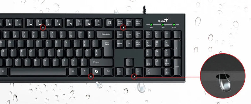 Kit Teclado Y Mouse Genius Usb Km-100se Español Mouse Negro Teclado Negro