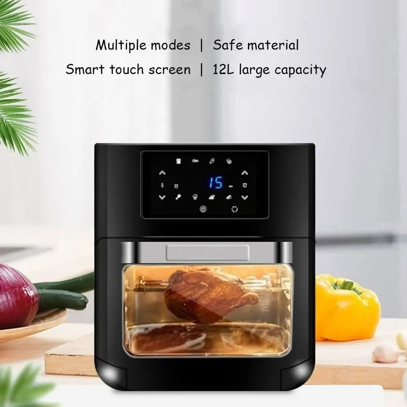 Freidora Sin Aceite Airfryer Xxl Horno 12 Litros Capacidad Negro