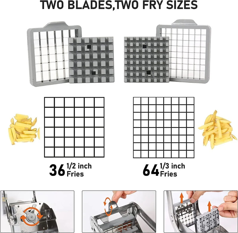 Cortador Rebanador Pica Papas Fritas A La Francesa Picadora