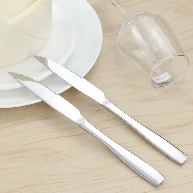 Set De 6 Cuchillos Acero Inoxidable Mesa Acero 410 Plateado