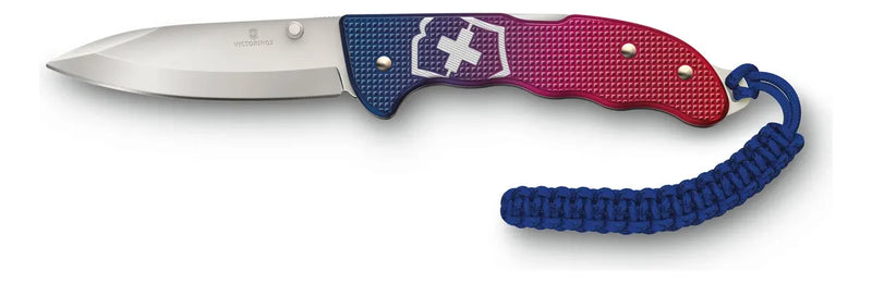 Navaja Cuchillo Victorinox Evoke Roja-azul Alox 0.9415.d221 Rojo - Azul