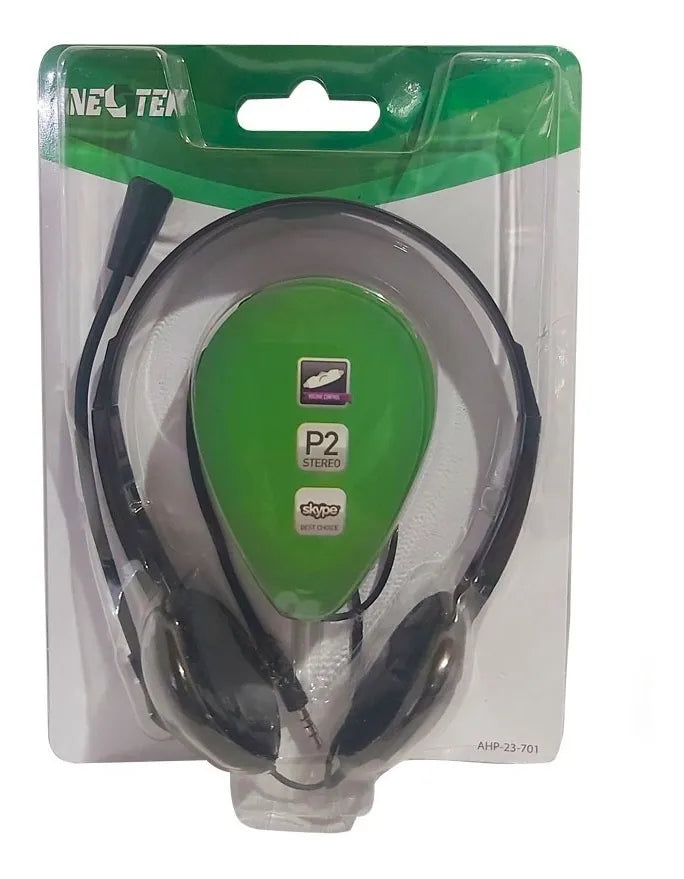 Diadema Para Pc Y Celular Con Micrófono Ahp-23-701 Negro