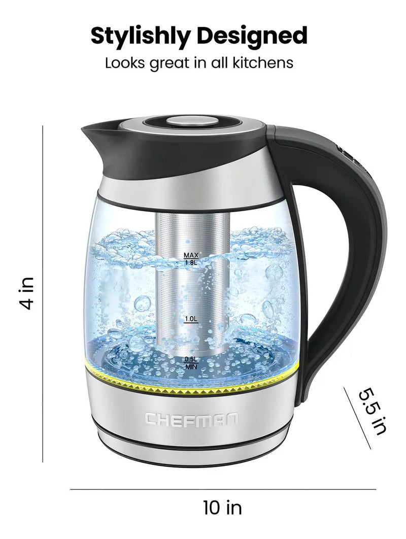 Lava Electrica Chefman Rj11-17-cti-rl 1.8 L Inox
