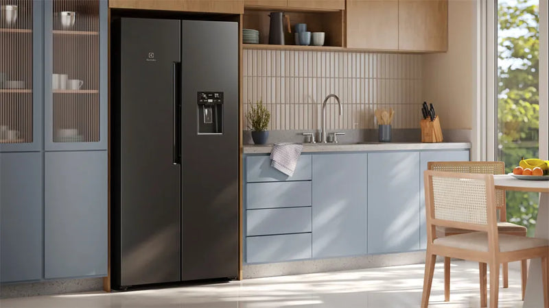 Nevecón Electrolux No Frost Side By Side 423l Inverter Negro