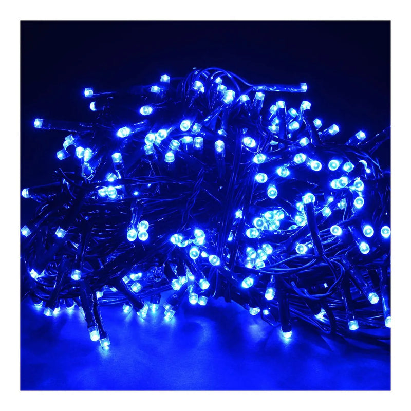 Luces Led Lineal 100 Azul 7 M Instalacion Navidad Navideña
