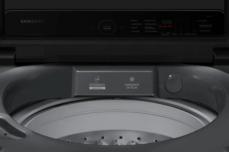 Lavadora Samsung Wa17cg6441bd/co, 17kg Ecobubble Color Gris