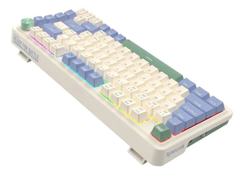Teclado gamer Redragon ESPAÑOL español latinoamérica color pastel