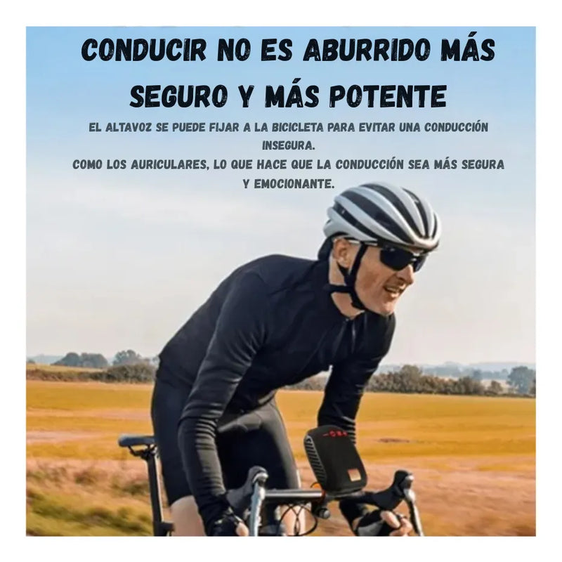 Altavoz Parlante Bluetooth Portátil Bicicleta Impermeable Negro