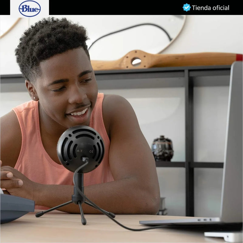 Blue Snowball Ice, Micrófono Usb Para Streaming / Grabación Gloss Black