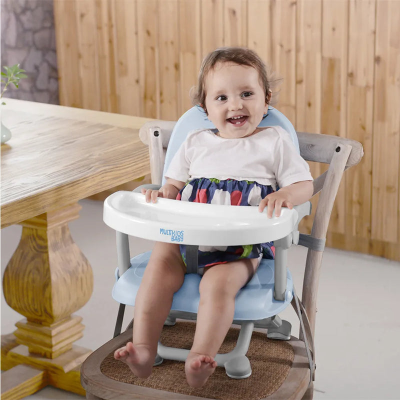 Silla Comedor Peanuts Multikids Baby Bb107, Color Azul