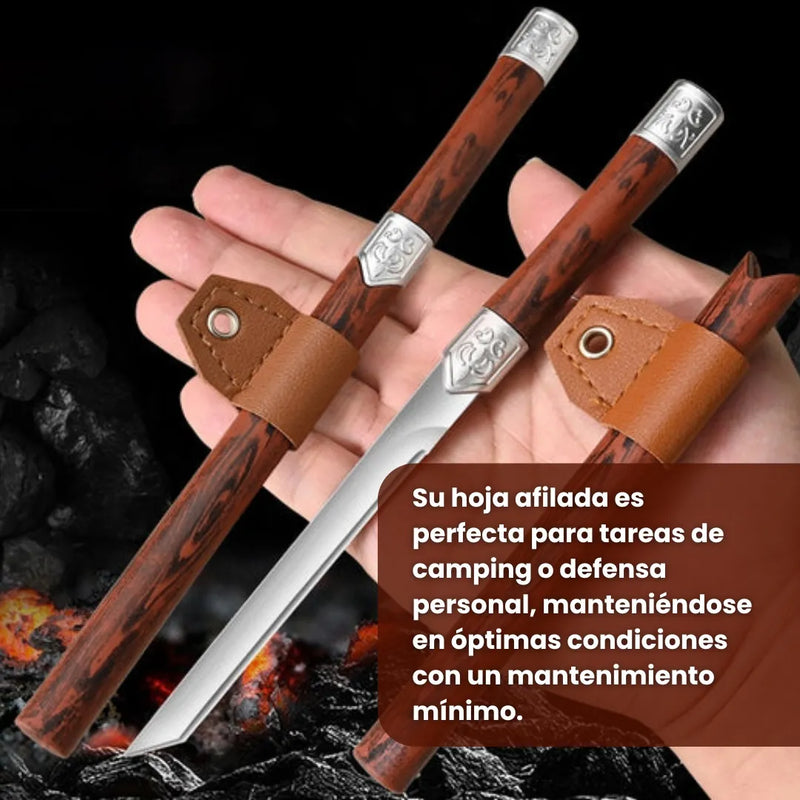 Mini Katana Espadas Acero Cuchillo Japonesa Mini Portable Café