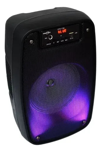 Parlante Gts-1736 6.5 Portátil Aux Usb Bt Micro Negro