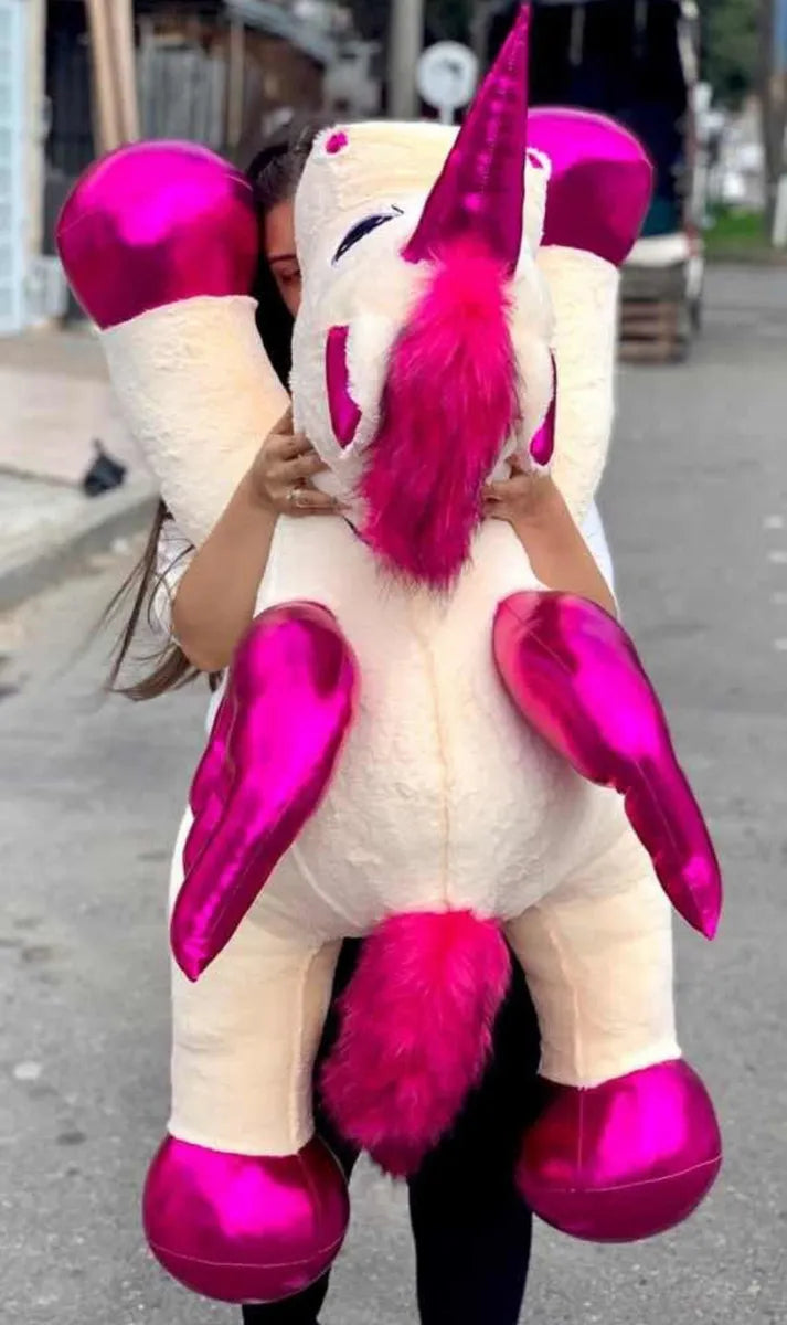 Unicornio Gigante De Peluche 120cms + Perfumado Y Env