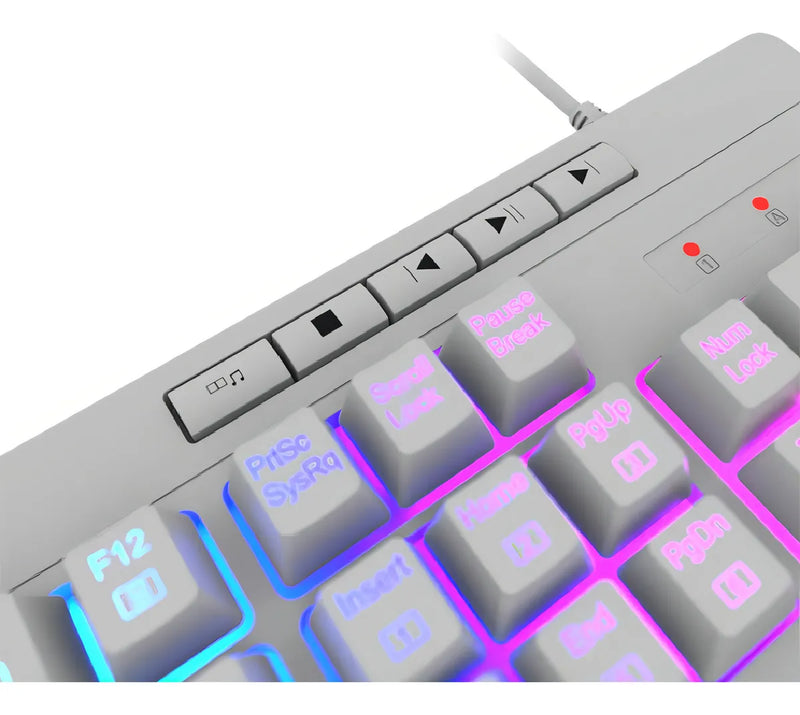 Teclado Redragon Shiva White K512w-rgb-1-sp Español