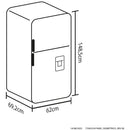 Nevera Haceb No Frost 243 Lt Titanio Inverter Negro