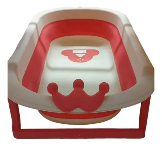 Bañera Tina Para Bebe Plegable Con Termometro Ducha Bebe Mas Color Azul Claro