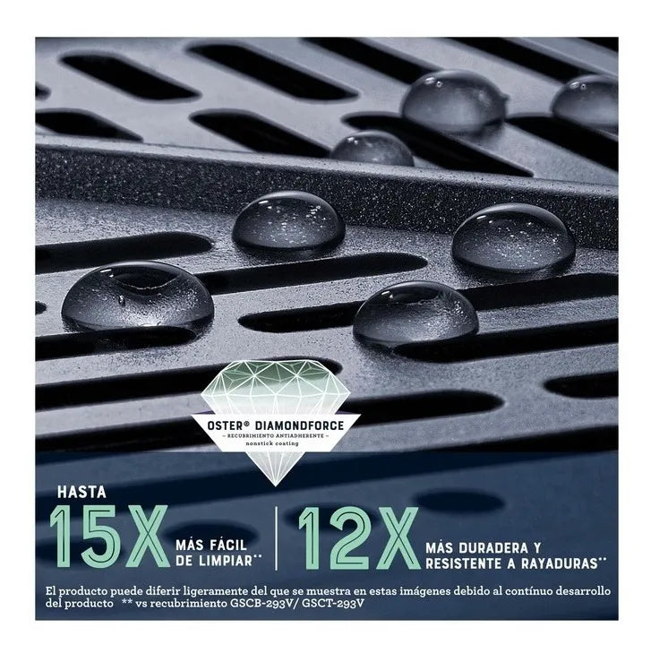 Freidora De Aire Digital Oster® Con Capacidad De 9l Ckstaf90 Color Plateado