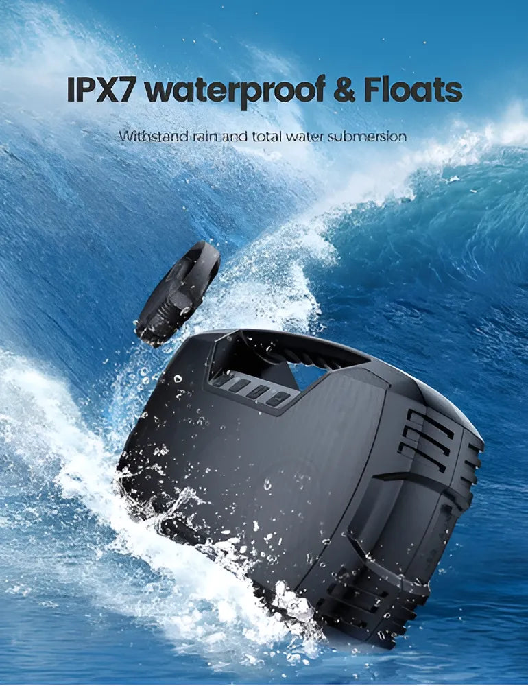 Bafle Bluetooth A Prueba De Agua Sumergible Nivel Ipx7 40w Negro