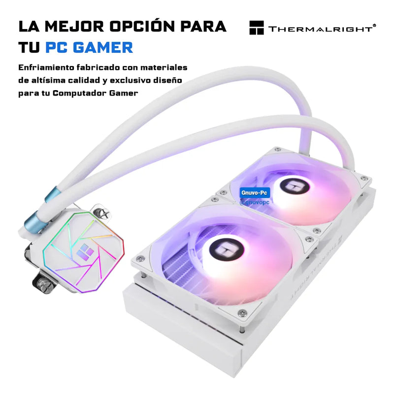Enfriamiento Liquido Pc Cpu Ta 240 Argb Lga 1700 Am5 Blanco