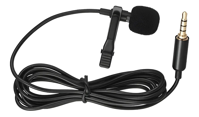 Microfono Manos Libres Clip Celular Gamer Blogger Telefono Color Negro