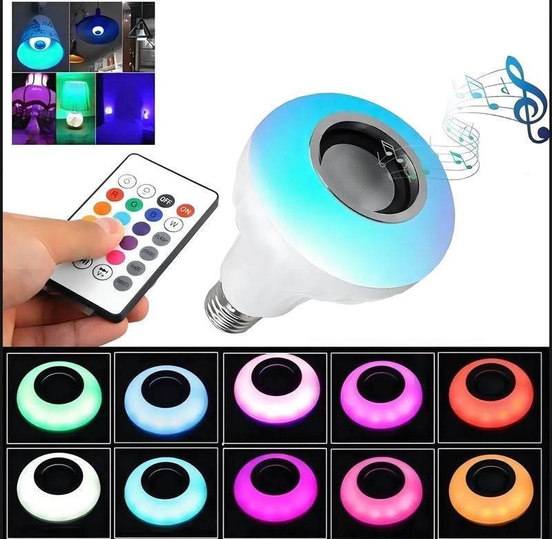 Parlante Luz Led Bombillo App Control Oferta Liquidacion