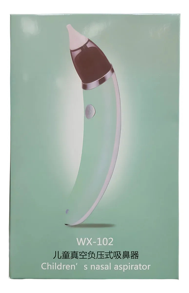 Aspirador Limpieza Nasal Para Bebe Niño Eléctrico Automatico Color Verde claro