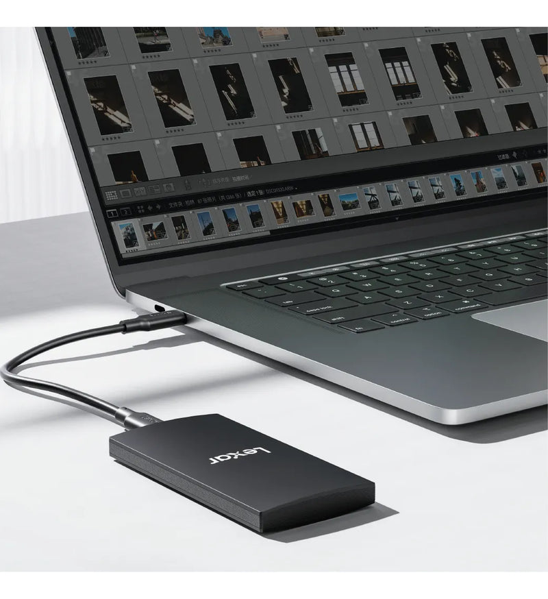 Unidad De Estado Solido Portable Lexar 1tb Sl300 Usb3.2 Gen2 Negro