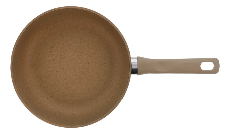 Sartén Imusa Terra De 24cm Arena Con Tapa De Vidrio Color Beige