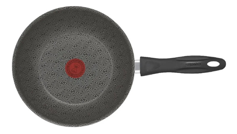 Wok Imusa 24cm Antiadherente Talent Color Gris