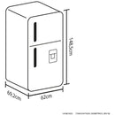 Nevera con freezer inverter Haceb NEV LIS 243 SE DA ME NC INV NEV LIS 243 SE DA ME NC INV color negro con capacidad de 243L