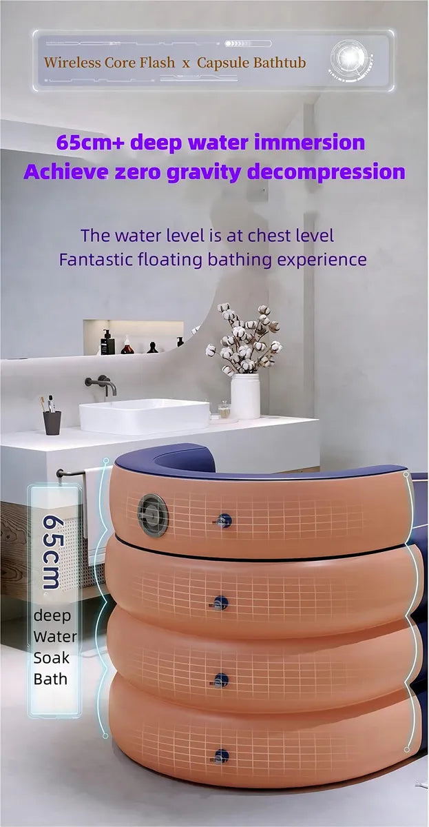 Relaxa Tu Mente Y Cuerpo Con Nuestra Banera Inflable Electri