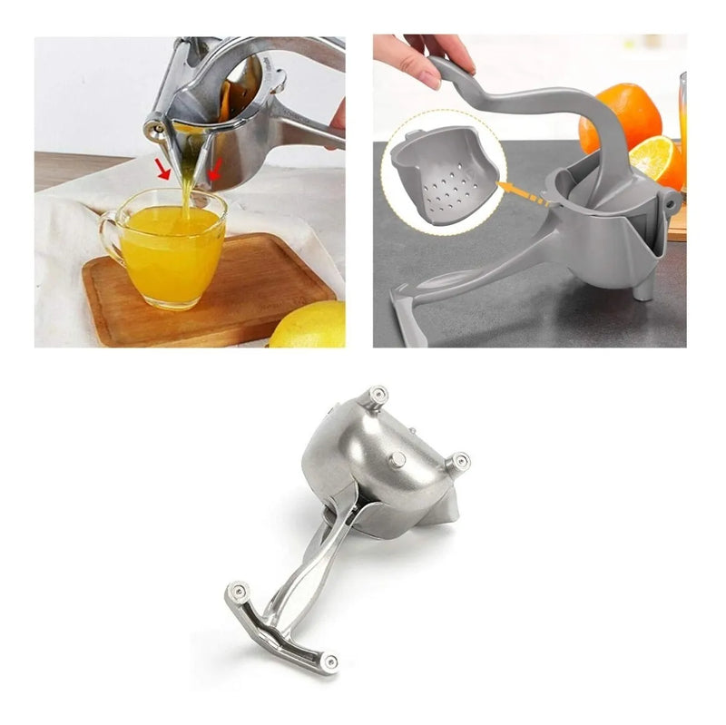 Exprimidor De Frutas Manual Metálico Jugos Limon Naranja