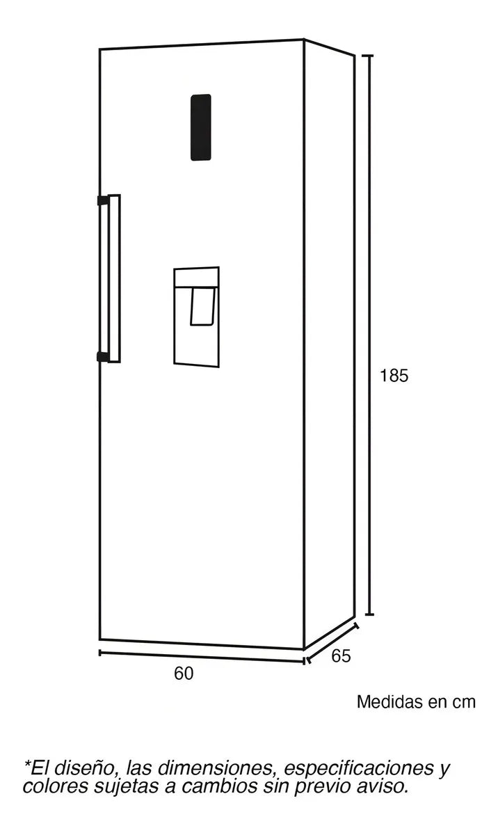 Refrigerador Vertical Twin 387 Litros Brutos - Cr 356 Color Gris