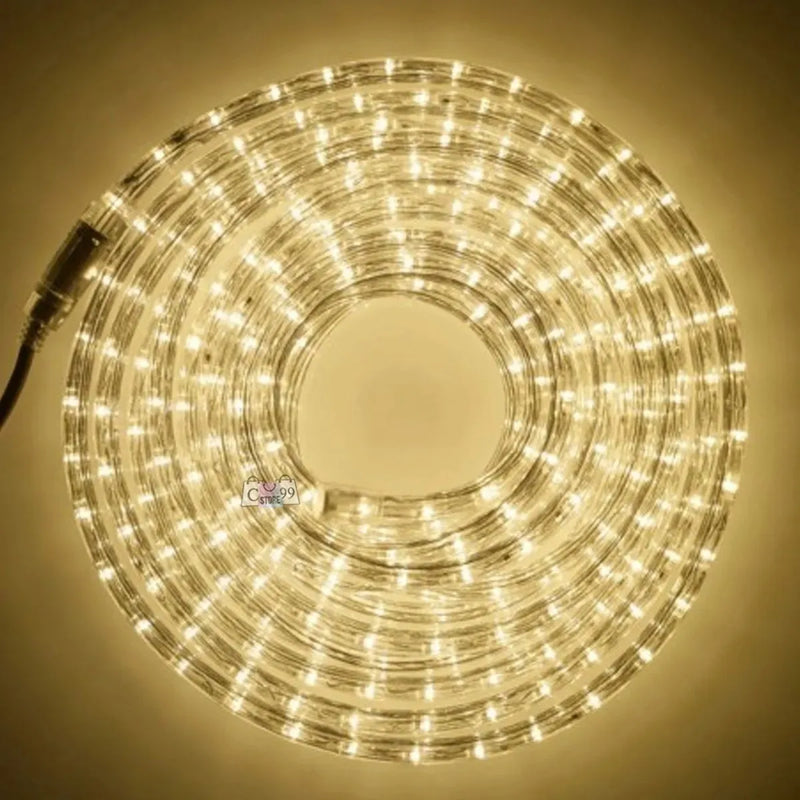 Manguera Led 3 Vias Luces Navideñas X 10mt Blanco Calido