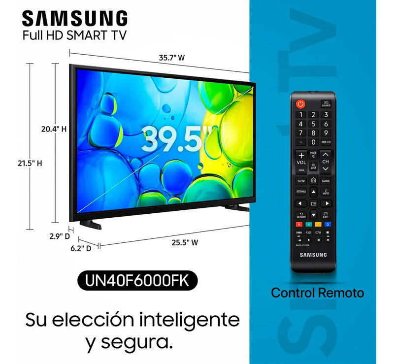 Samsung Led 40 Full Hd F6000 Smart Tv Un40f6000fkxzl