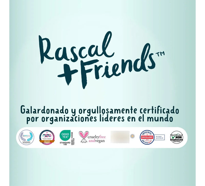 Pañitos Húmedos Premium Rascal Friends Piel Sencible