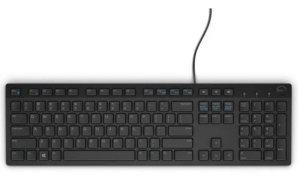 Teclado Dell KB216-BK-LTN QWERTY español color negro