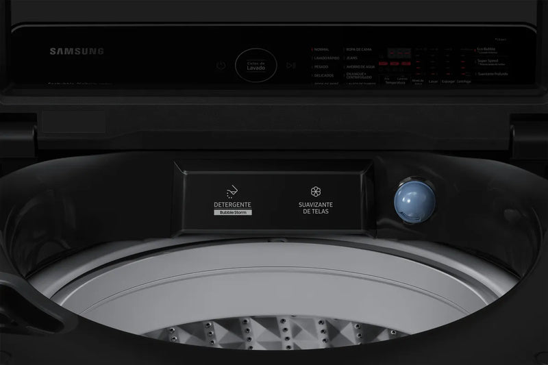 Lavadora Samsung Wa19cg6745bv/co Ecobubble, 19kg Color Negro