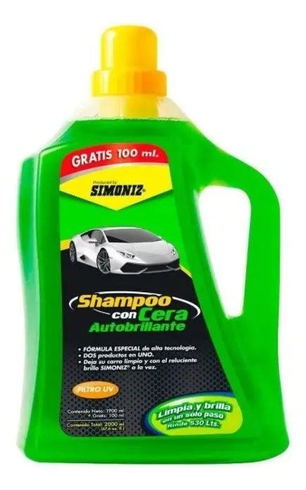 Shampoo Con Cera Autobrillante Simoniz 1900ml