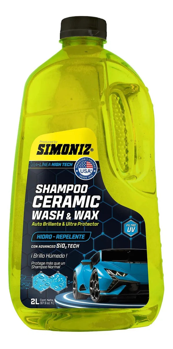 Shampoo Ceramic Simoniz Wahs & Wax 2l