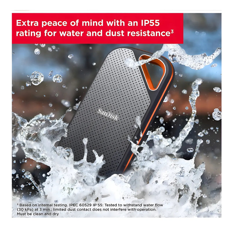 Disco sólido externo SanDisk Extreme Pro SDSSDE81-2T00-G25 2TB negro