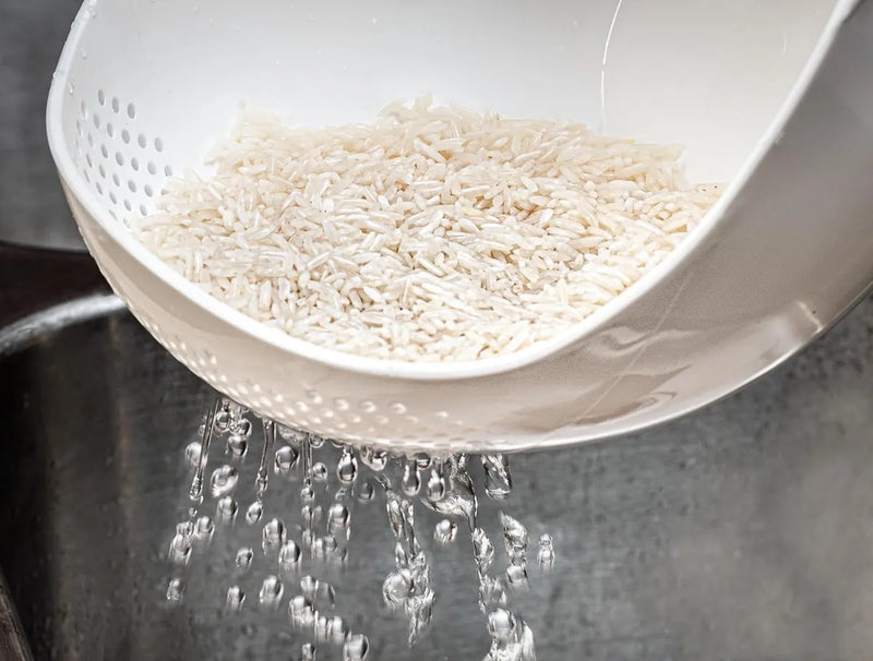 Colador Alimentos Lavar Arroz Frutas Verduras Enjuaga Cocina Diseño 1