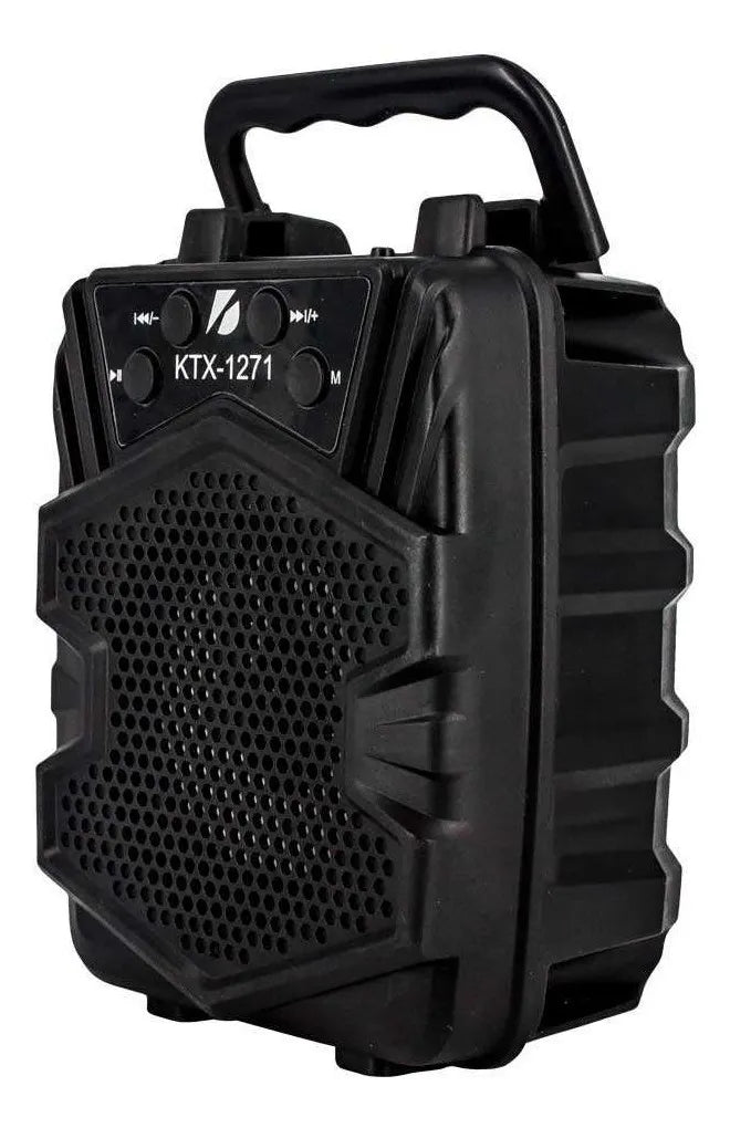 Parlante Recargable Bluetooth Ktx 1271 Usb Fm Sd Speaker Negro
